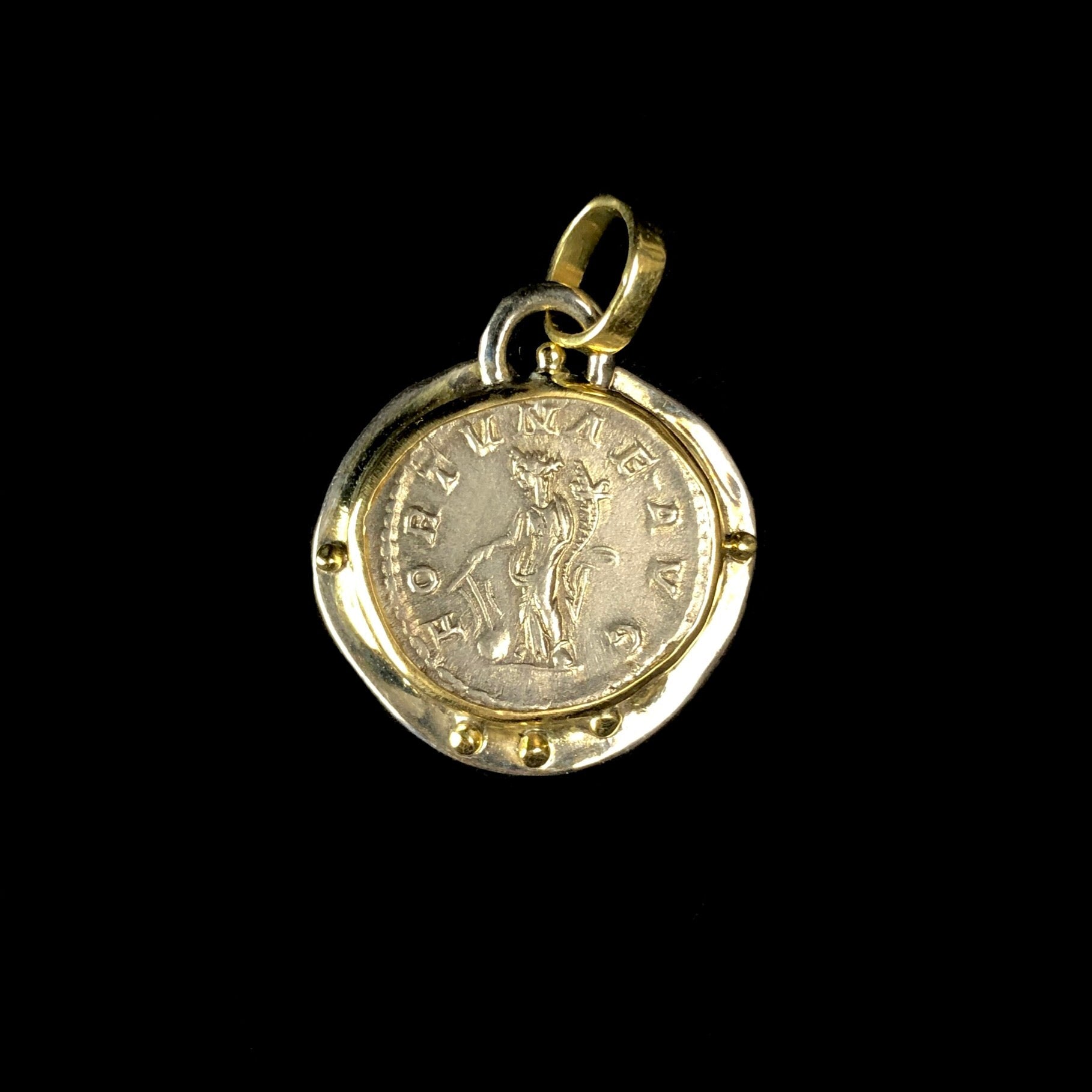 Roman Fortuna Coin Pendent