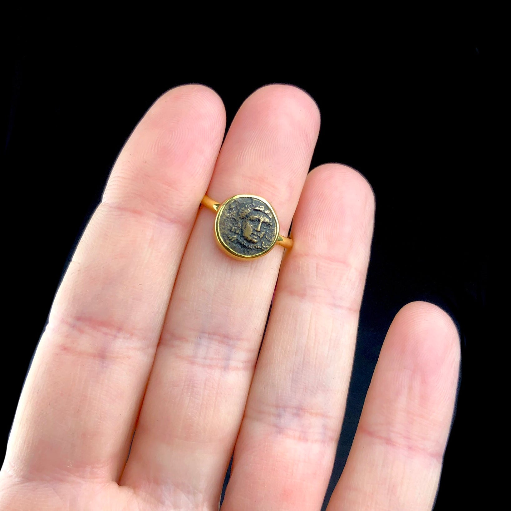 Ancient Greek Coin Ring