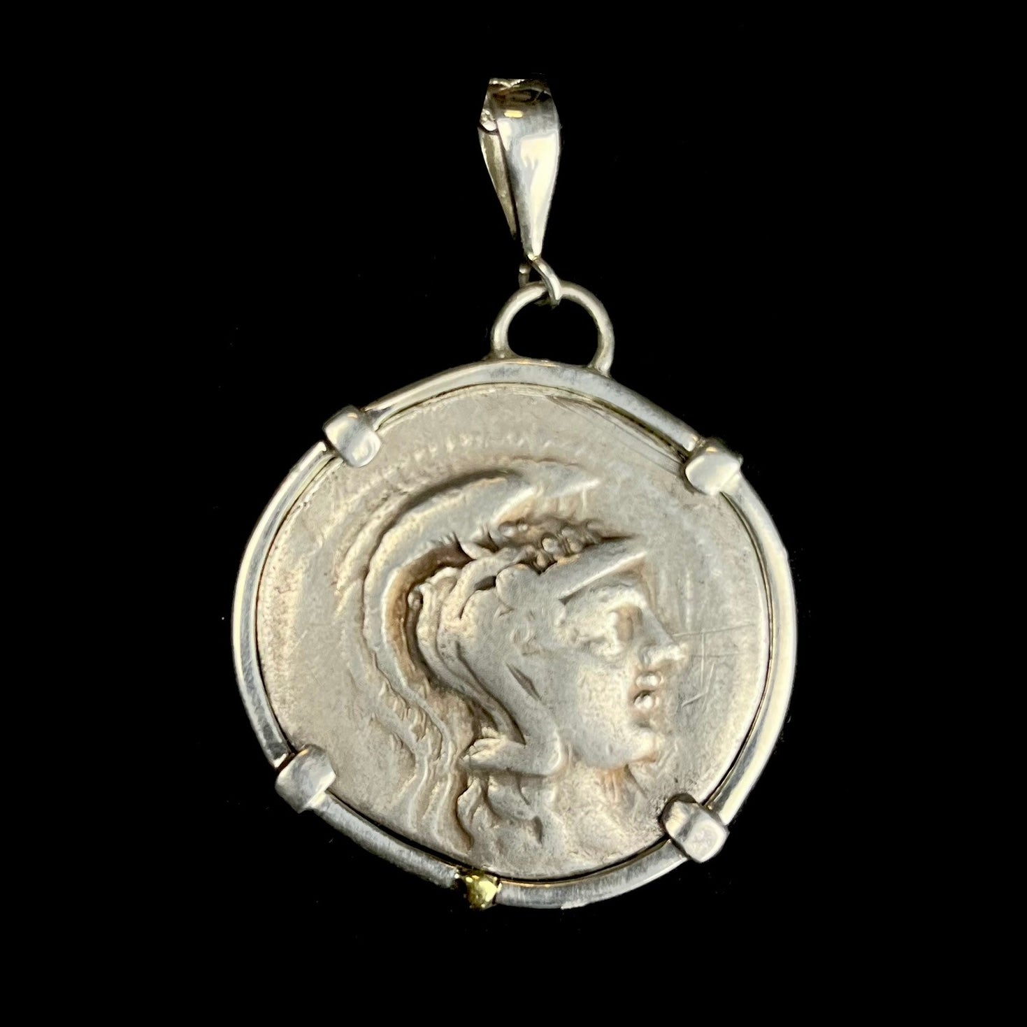 Head of Athena on Tetradrachm Coin