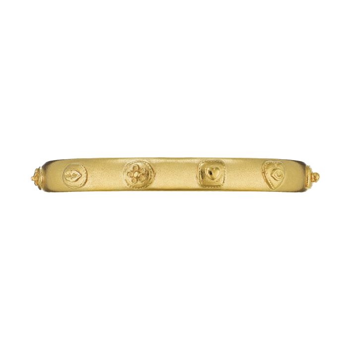 Front view of Gold Senses Cuff Bracelet