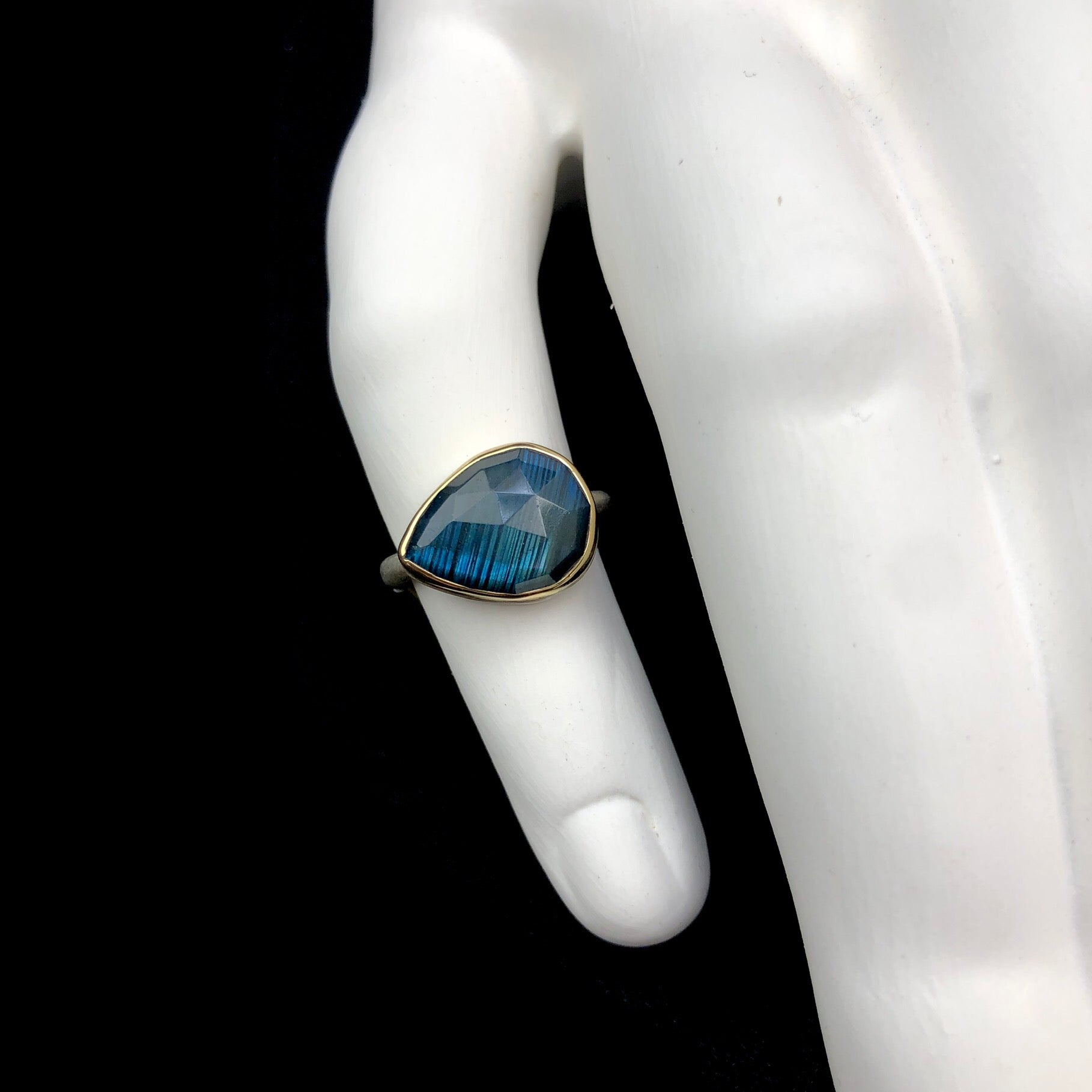 Blue statement ring | Rebekajewelry