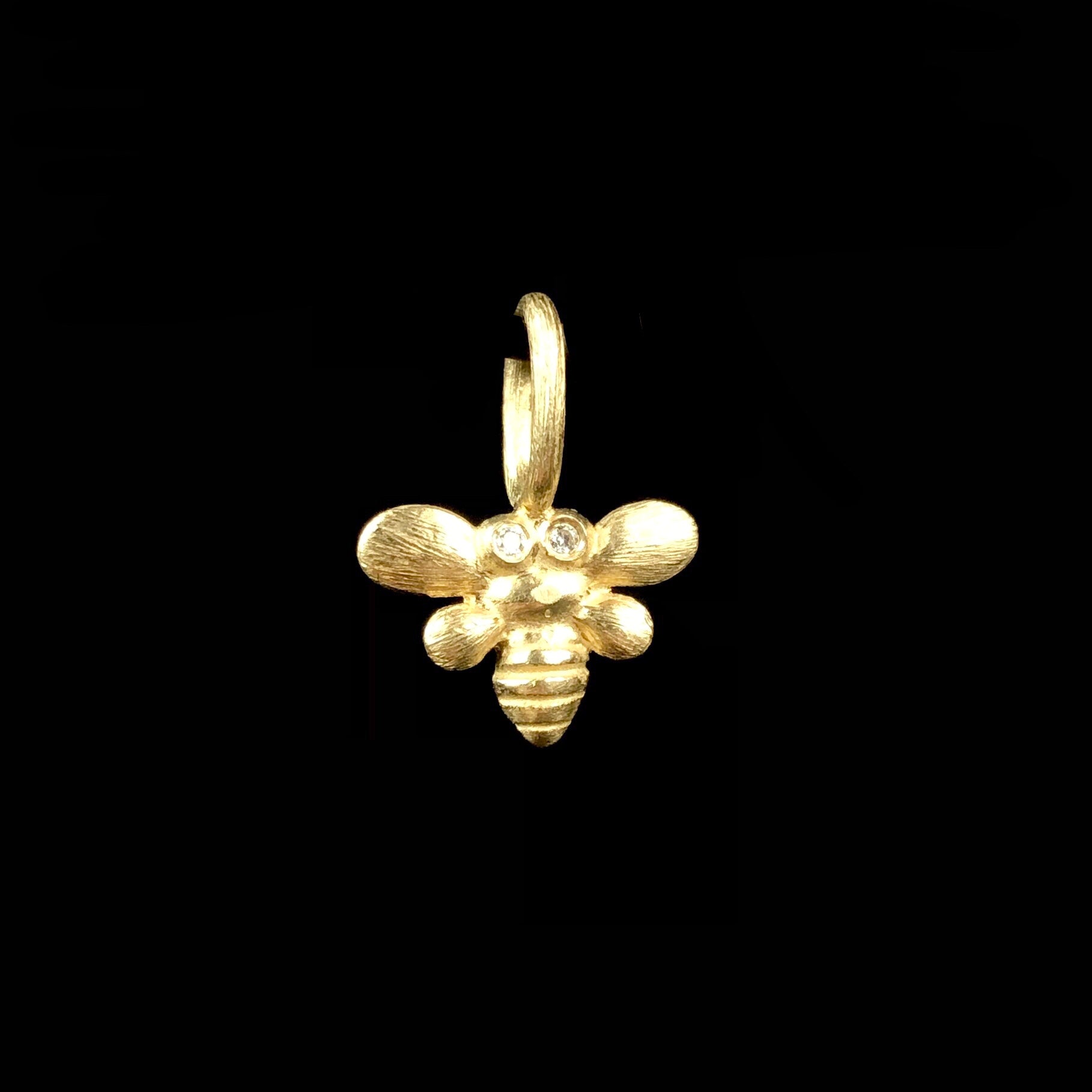 Front side of Gold Bee Charm