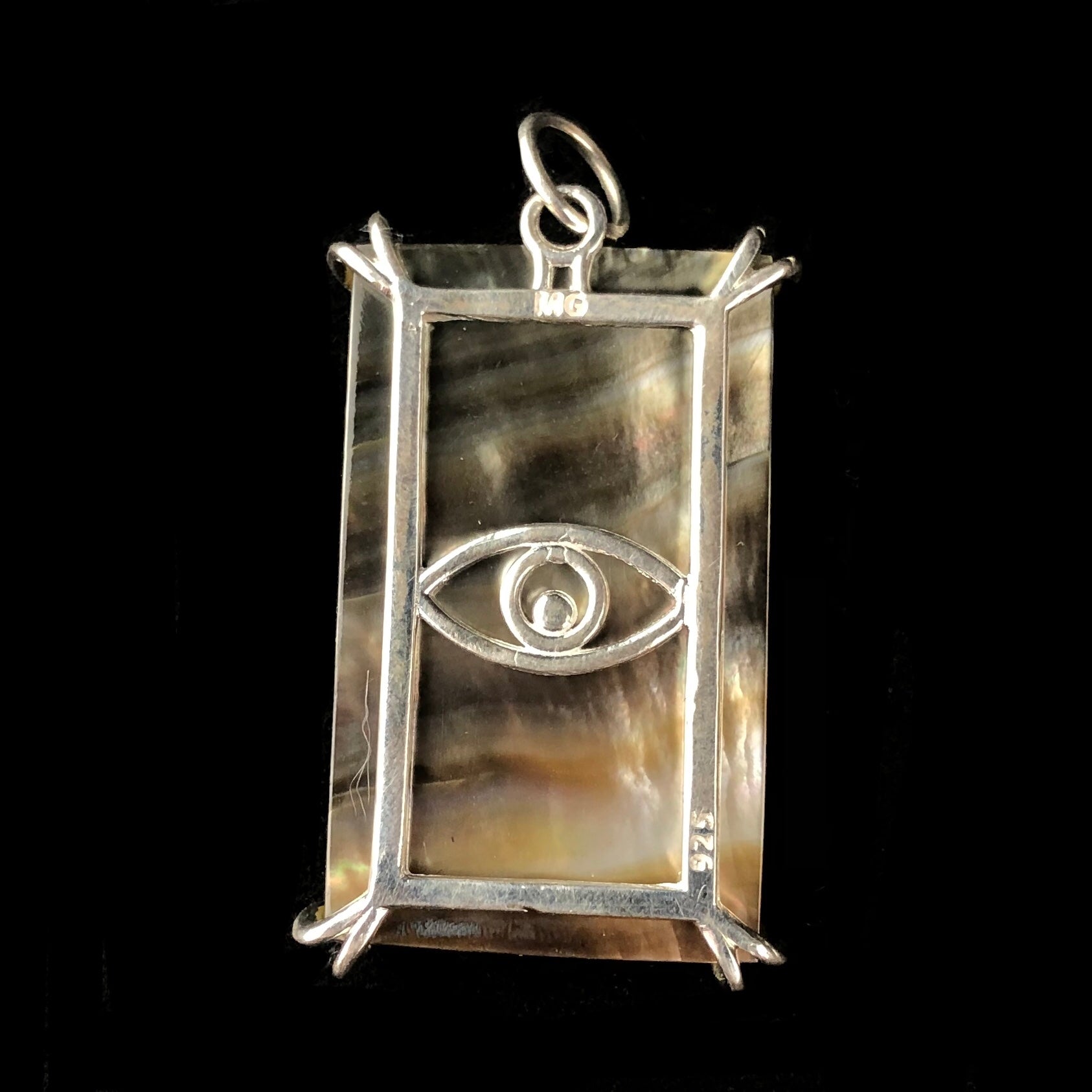 Back view of Moon Card Pendant