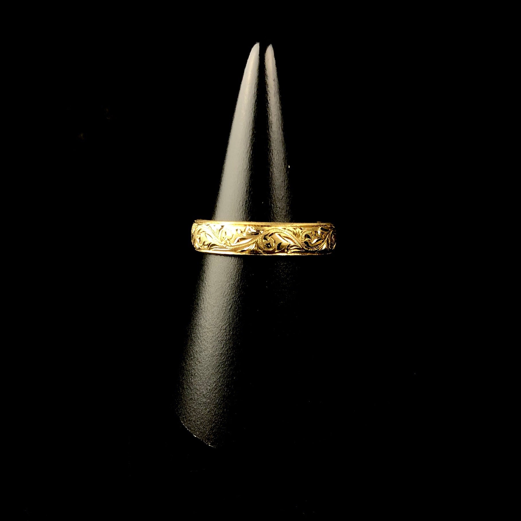 Engraved Gold Band